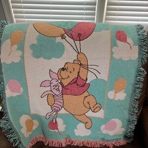 Disney Winnie the Pooh and Piglet Too! Soft Throw Blanket